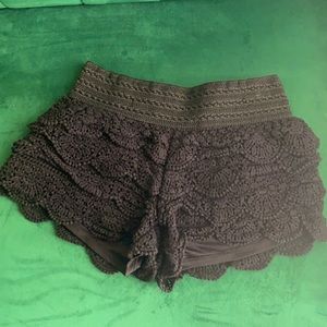 Black Boho Short